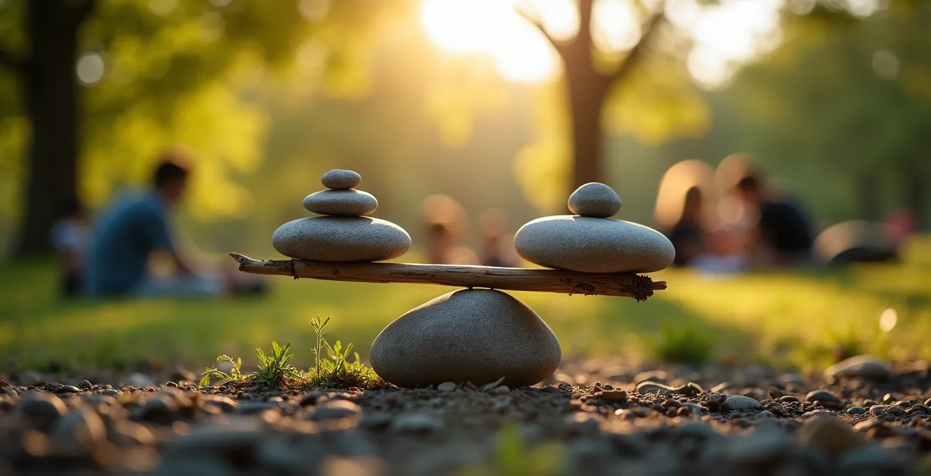 Famille avec enfants profitant du parc du Mont-Royal en été